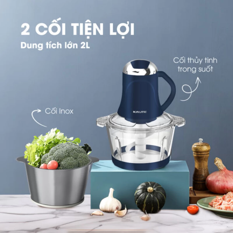 Máy xay thịt KALITE KM355 đa năng dung tích 2L - Ảnh 5