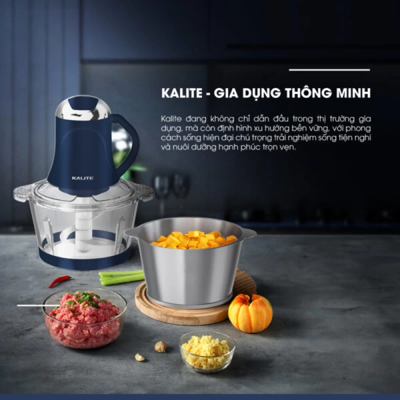 Máy xay thịt KALITE KM355 đa năng dung tích 2L - Ảnh 2