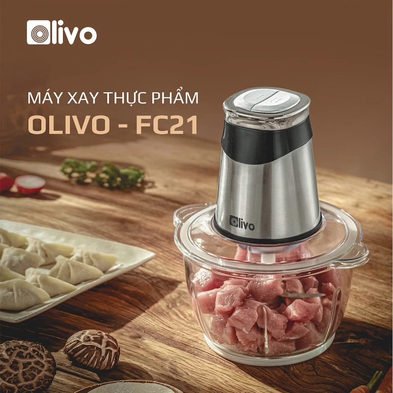 Máy Xay Thực Phẩm Đa Năng OLIVO FC21 - Dung Tích 2.1L - Công Suất 500W - Ảnh 19