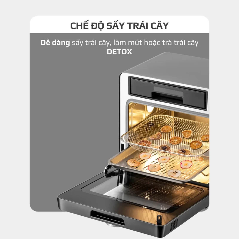 Nồi Chiên Hấp Đa Năng OLIVO SF16 PRO 2025 - 70 Chế Độ Cài Sẵn, Toàn Bộ Khoang Nồi Và Phụ Kiện Bằng Inox 304 Cao Cấp, Dung Tích 16L, Vệ Sinh Dễ Dàng - Ảnh 17