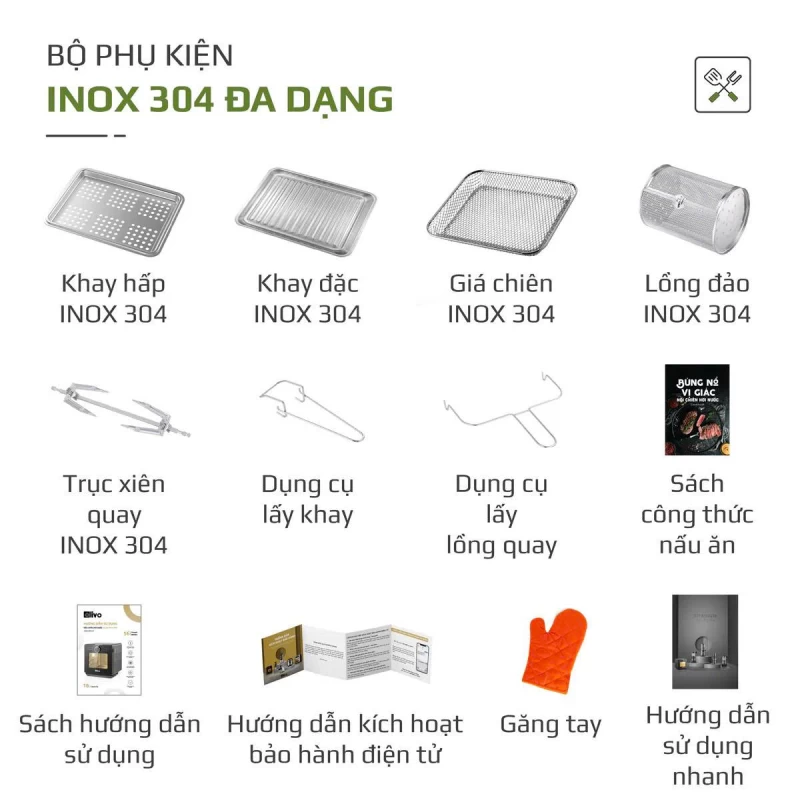 Nồi Chiên Hấp Đa Năng OLIVO SF16 PRO 2025 - 70 Chế Độ Cài Sẵn, Toàn Bộ Khoang Nồi Và Phụ Kiện Bằng Inox 304 Cao Cấp, Dung Tích 16L, Vệ Sinh Dễ Dàng - Ảnh 31