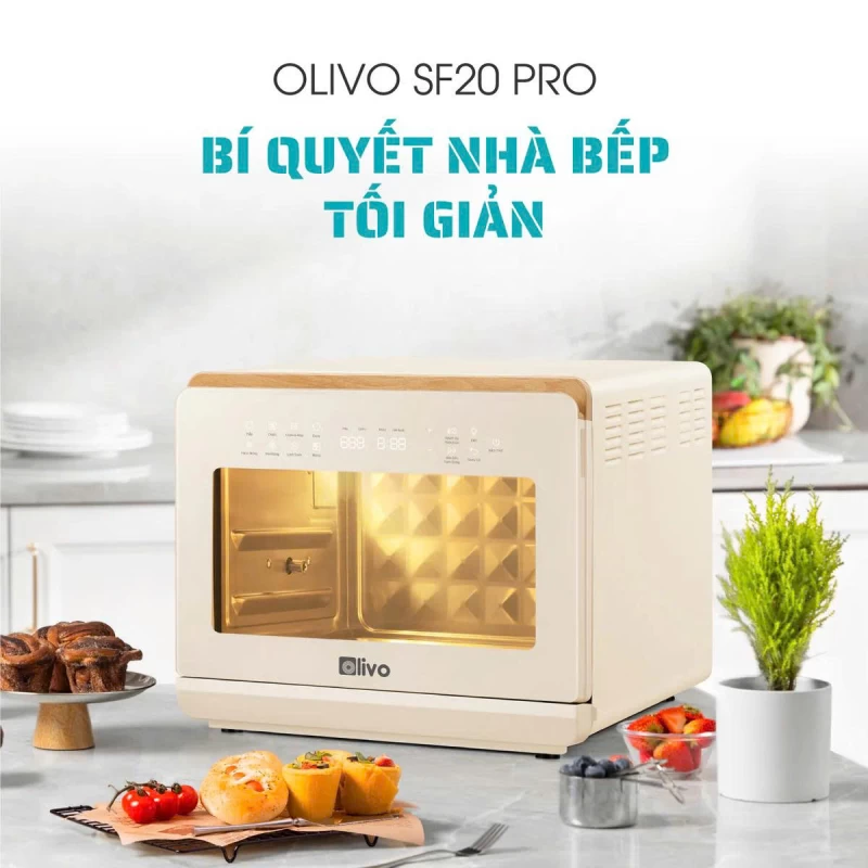 Nồi Chiên Hấp Đa Năng OLIVO SF20 PRO - Dung tích vượt trội 20L, Ứng dụng công nghệ hiện đại bậc nhất - Hấp Nano Steam/Chiên Eco Fry, 70 Chế Độ Cài Sẵn,Vệ Sinh Dễ Dàng - Ảnh 13