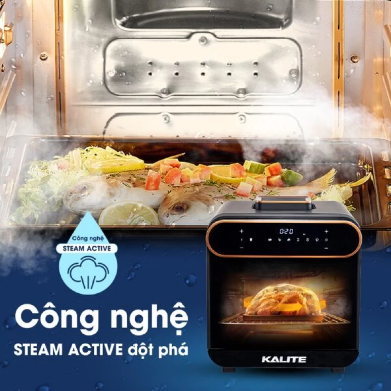 Nồi chiên hơi nước KALITE STEAM PRO 15 lít, 3 trong 1 - Ảnh 8