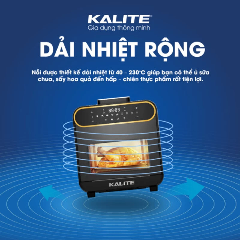 Nồi chiên hơi nước KALITE STEAM PRO 15 lít, 3 trong 1 - Ảnh 6