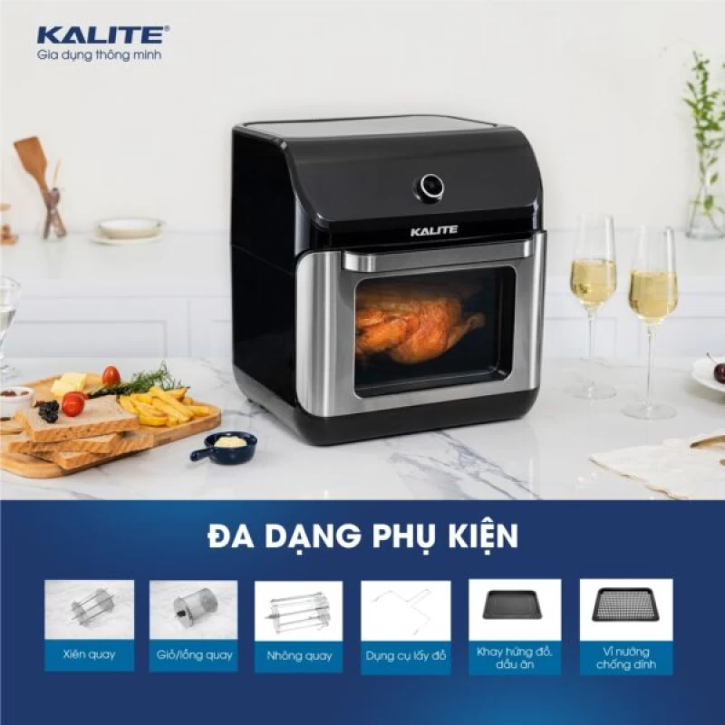 Nồi chiên không dầu KALITE KL-1200 12L giảm 95% chất béo - Ảnh 7