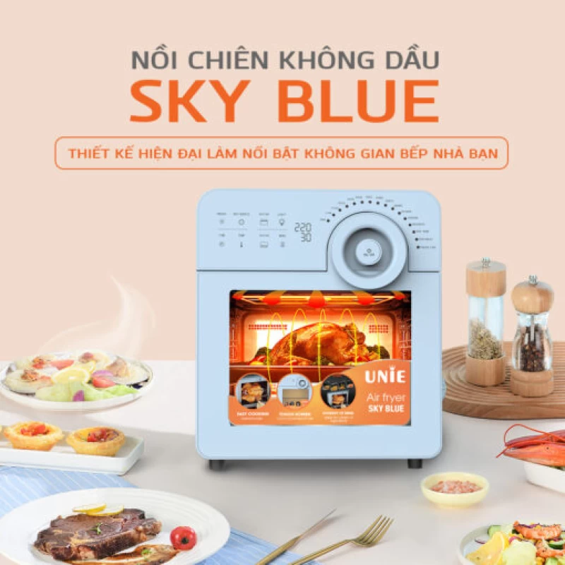 Nồi chiên không dầu UNIE SKY BLUE - Ảnh 10