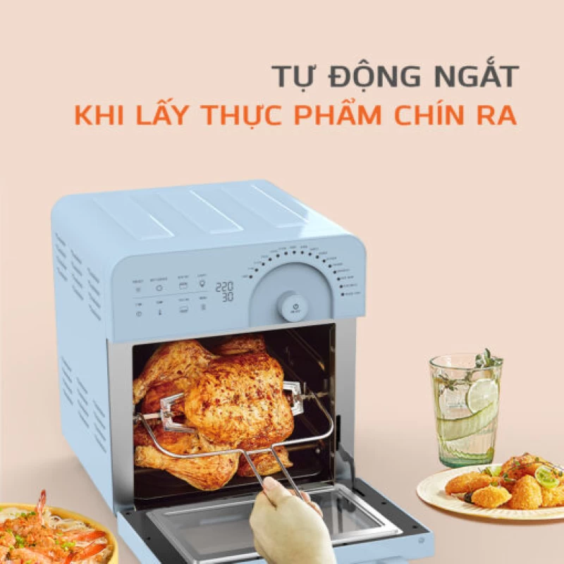 Nồi chiên không dầu UNIE SKY BLUE - Ảnh 3