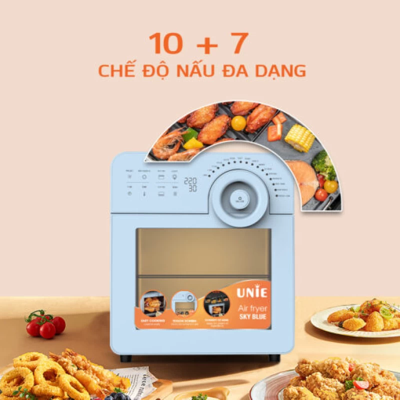 Nồi chiên không dầu UNIE SKY BLUE - Ảnh 8