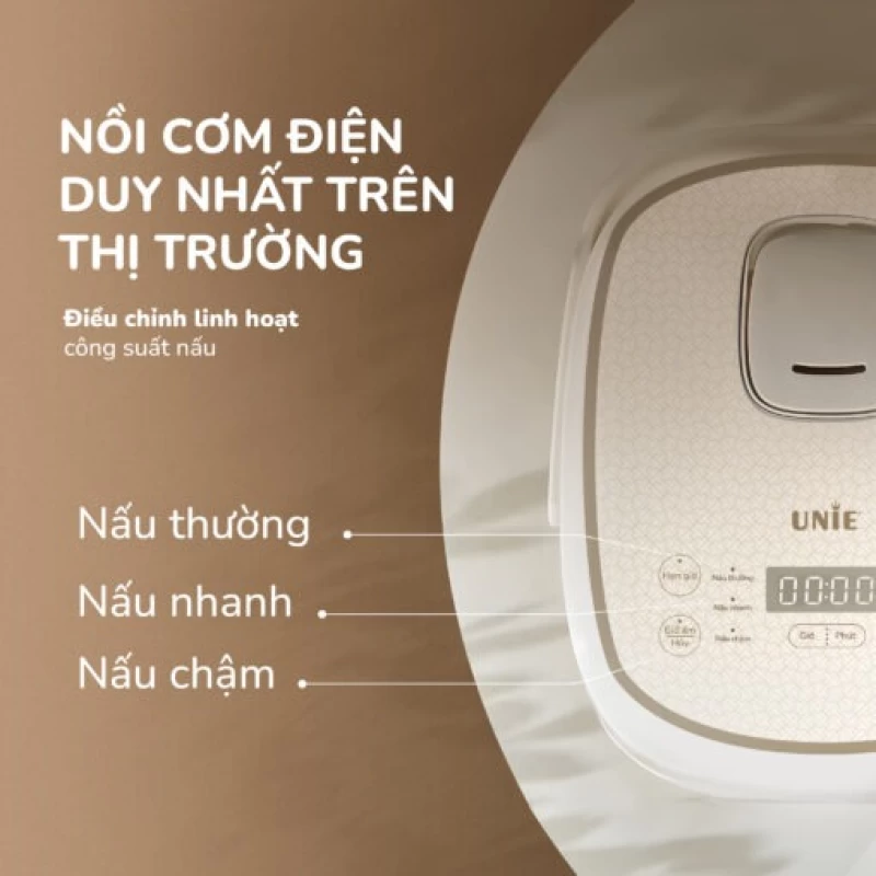 Nồi cơm điện lòng gốm cao cấp UNIE URC818, chống dính tự nhiên, dung tích 1,8L - Ảnh 14