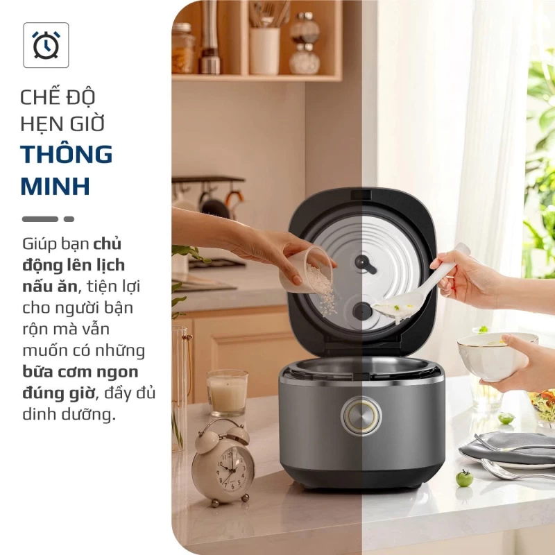 Nồi Cơm Điện OLIVO RC86 Titanium – Lòng Nồi INOX 304 Chống Dính Tự Nhiên, Nấu Cơm Ngon, Thiết Kế Tinh Tế, Sang Trọng - Ảnh 22