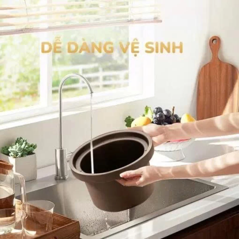 Nồi kho hầm đa năng UNIE USC308 dung tích 3L, lòng nồi gốm tử sa, 8 chức năng kho hầm - Ảnh 18
