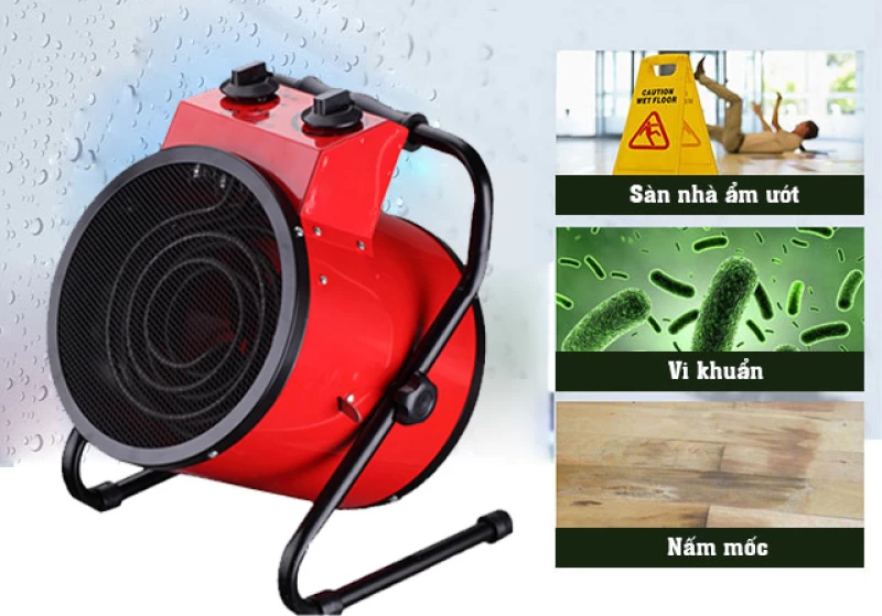 Quạt Sấy Thảm Hơi Nóng Kumisai KMS3000 - Ảnh 7
