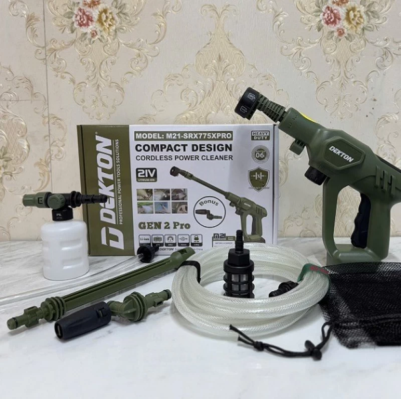 Súng rửa xe dekton dùng pin srx775xpro - Ảnh 1