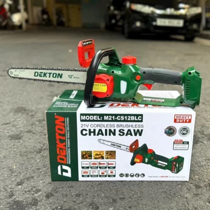 Thân máy cưa xích 12" dùng pin 21V Dekton M21-CS12BLC - Ảnh 1