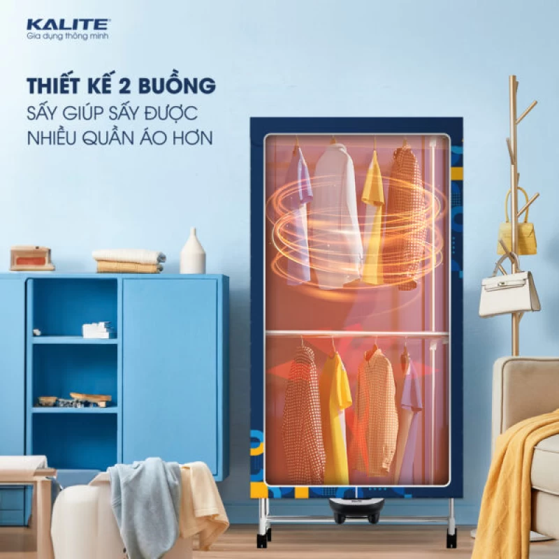Tủ Sấy Quần Áo Đa Năng Kalite KL6660 Diệt Khuẩn Nấm Mốc - Ảnh 2