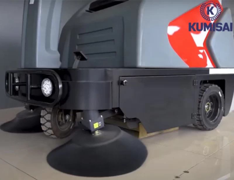 Xe quét rác nhà xưởng ngồi lái Kumisai KMS-S6 - Ảnh 2