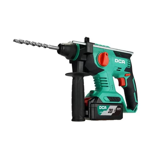 Máy Khoan Bê Tông Dùng Pin DCA ADZC22 (TYPE DM) BLDC - Thân Máy, 1 Pin 20V 4ah, Sạc, Hộp Nhựa