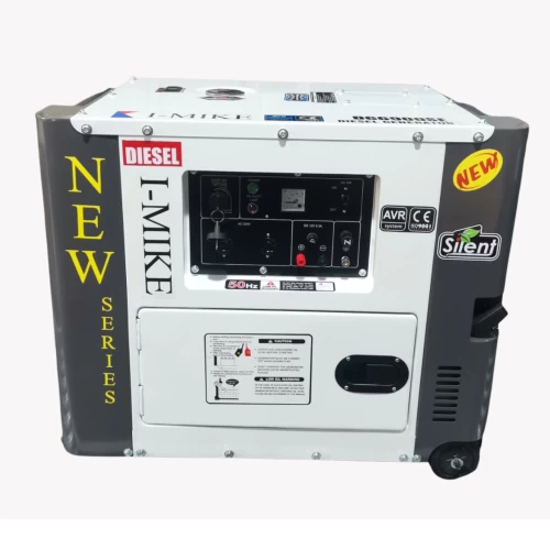 Máy Phát Điện Chạy Dầu I-Mike 5Kw DG6900SE Vuông Siêu Chống Ồn