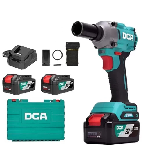 Máy Siết Bu Lông Dùng Pin DCA ADPB358 (TYPE FK) BLDC - Thân Máy, 2 Pin 20V 5ah, Sạc, Túi Vải