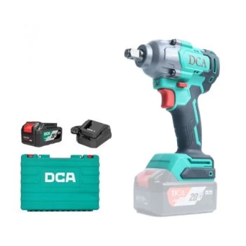 Máy Siết Bu Lông Dùng Pin DCA ADPB488 (TYPE DM) BLDC - Thân Máy, 1 Pin 20V 4ah, Sạc, Hộp Nhựa
