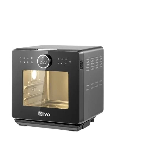 Nồi Chiên Hấp Đa Năng OLIVO SF16 PRO 2025 - 70 Chế Độ Cài Sẵn, Toàn Bộ Khoang Nồi Và Phụ Kiện Bằng Inox 304 Cao Cấp, Dung Tích 16L, Vệ Sinh Dễ Dàng