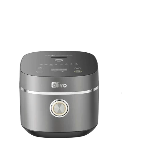 Nồi Cơm Điện OLIVO RC86 Titanium – Lòng Nồi INOX 304 Chống Dính Tự Nhiên, Nấu Cơm Ngon, Thiết Kế Tinh Tế, Sang Trọng