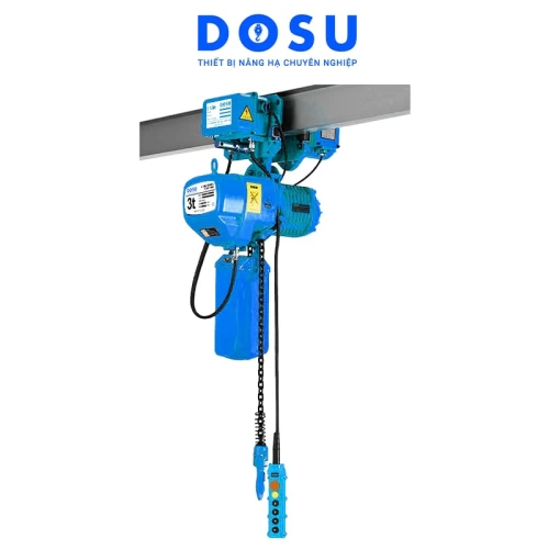 Pa lăng xích điện DOSU KKBB7.5-03 220V 7.5 tấn di chuyển
