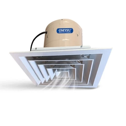 Quạt Hút Âm Trần Công Nghiệp Có Nối Ống Omysu AT-600T