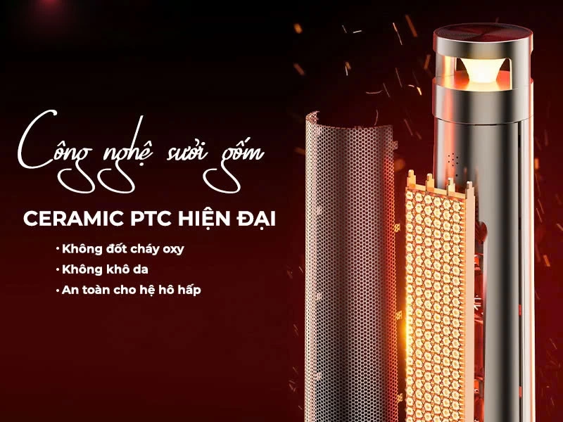 Máy sưởi gốm Nagakawa NEH8389 (2000W) - Ảnh 9