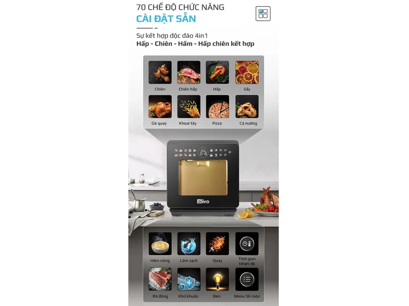 Nồi chiên hấp đa năng Olivo SF1600 - 16 lít - Ảnh 17