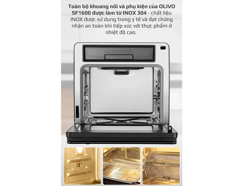 Nồi chiên hấp đa năng Olivo SF1600 - 16 lít - Ảnh 12