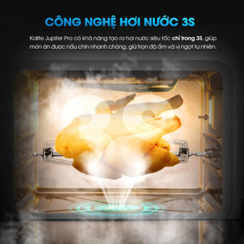 Nồi chiên hơi nước Kalite Jupiter Pro – Công nghệ hơi nước 3S siêu tốc, dung tích lớn 18L - Ảnh 2