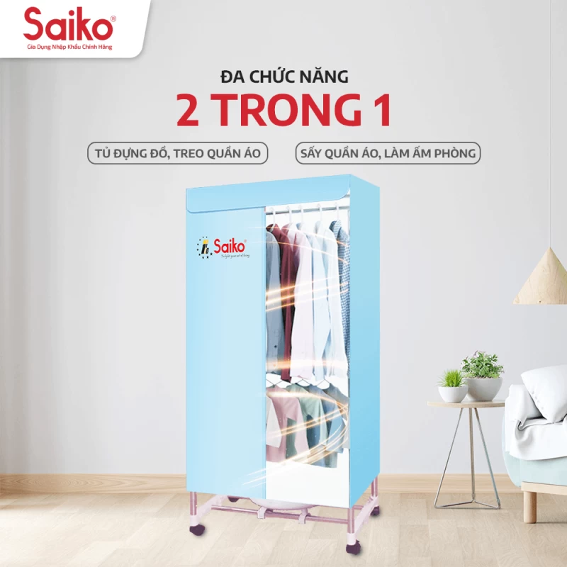 Tủ Sấy Quần Áo Đa Năng Saiko CD-1800 1800W - Ảnh 3